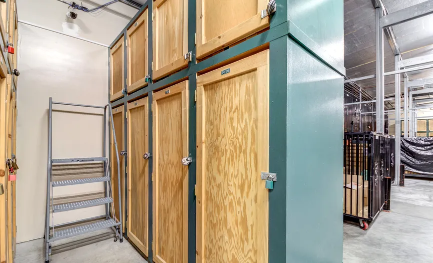Climate-controlled wine storage lockers providing secure wine storage in South Napa