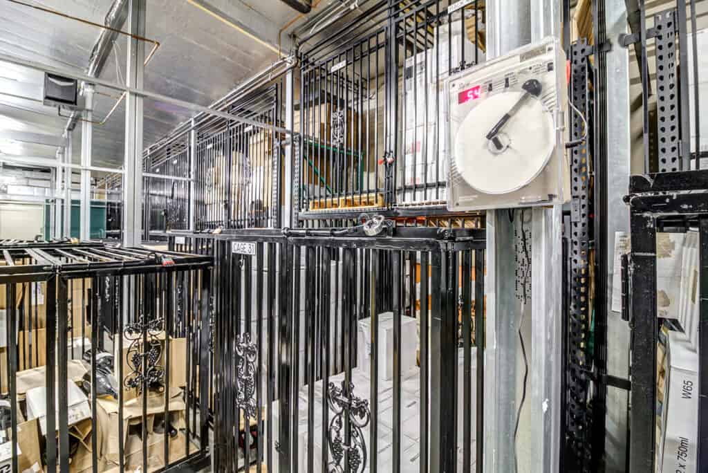 Wine storage in Napa California