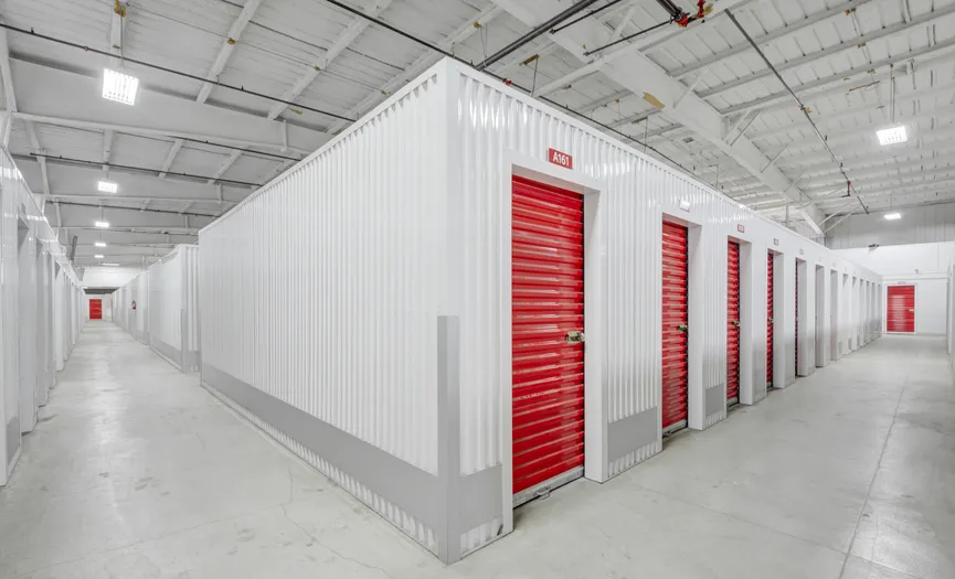 Indoor storage units at Security Public Storage serving the Marks Avenue area of Fresno