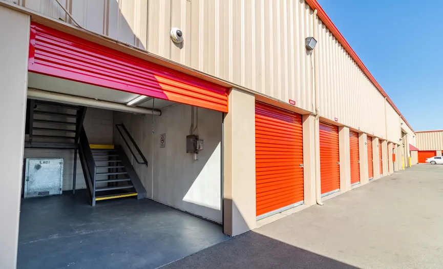 Drive-up storage units at Security Public Storage serving the McLane neighborhood of Fresno