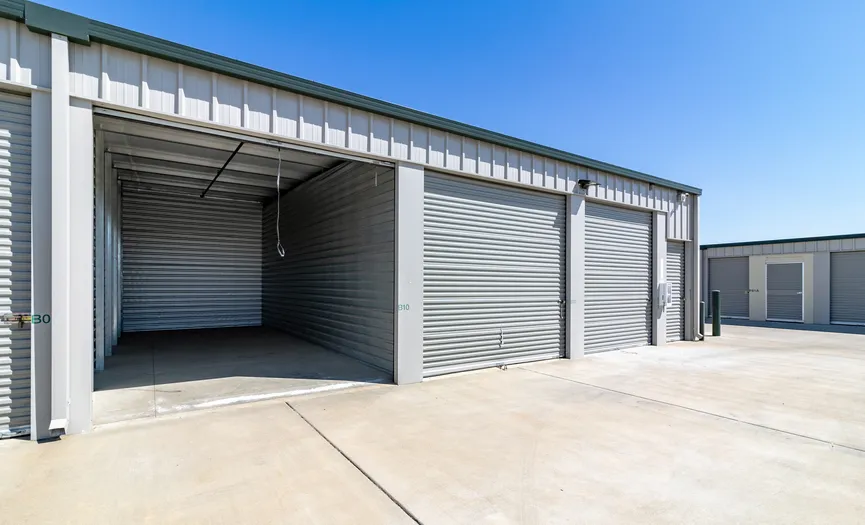 Interior view of a drive-up storage unit at our North Vacaville facility
