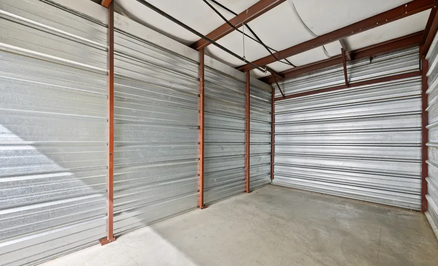 Inside view of a drive-up storage unit at Security Public Storage in Glendora