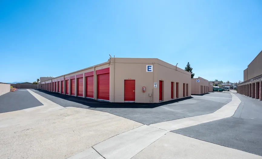 Vehicle and car storage units at a secure storage facility in Huntington Beach near Westminster