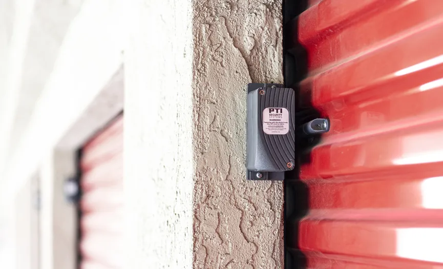 Individually alarmed storage unit at a secure Security Public Storage facility in Pinole CA
