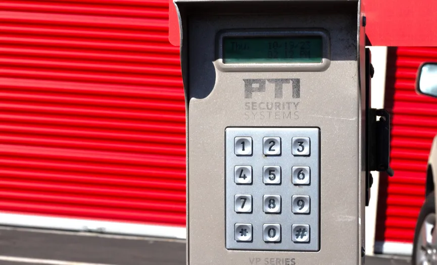 Electronic keypad entry providing secure access at Security Public Storage in Pinole CA