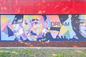 MLK Jr. mural at SPS Sacramento