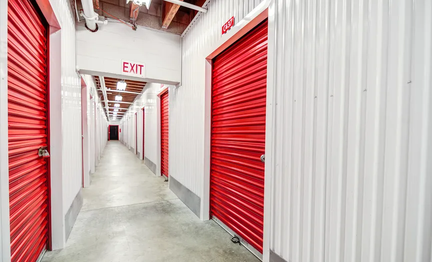 Individually alarmed indoor storage units at a secure Security Public Storage facility in Oceanside CA