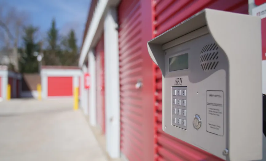 Electronic keypad entry at Security Public Storage providing secure access to storage units in Herndon