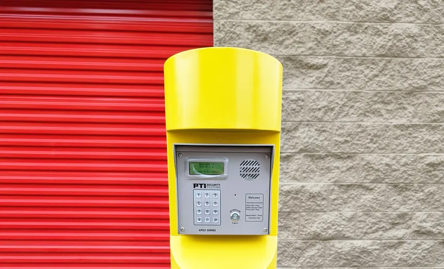 Electronic keypad entry providing secure access at Security Public Storage in Aloha, OR