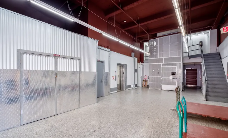 Freight elevator at Security Public Storage in San Francisco for easy access to storage units