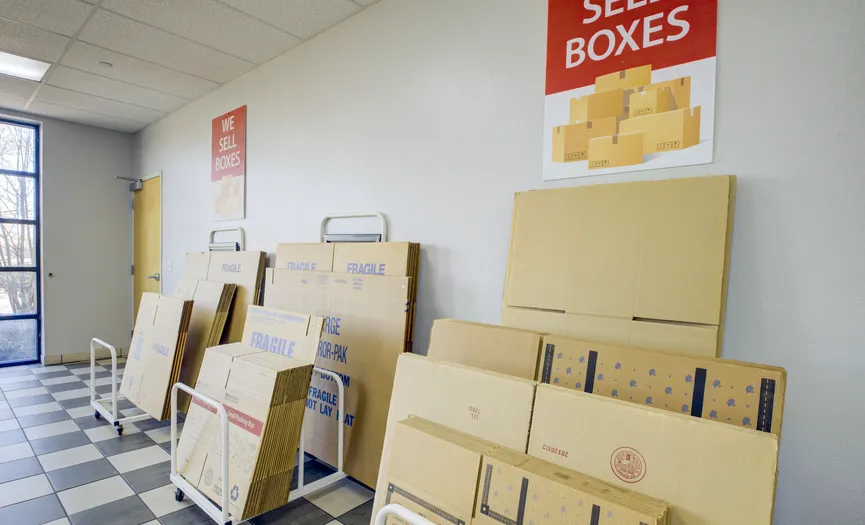 Moving boxes and packing supplies for sale at Security Public Storage on Franklin Blvd in Sacramento serving Valley Hi residents