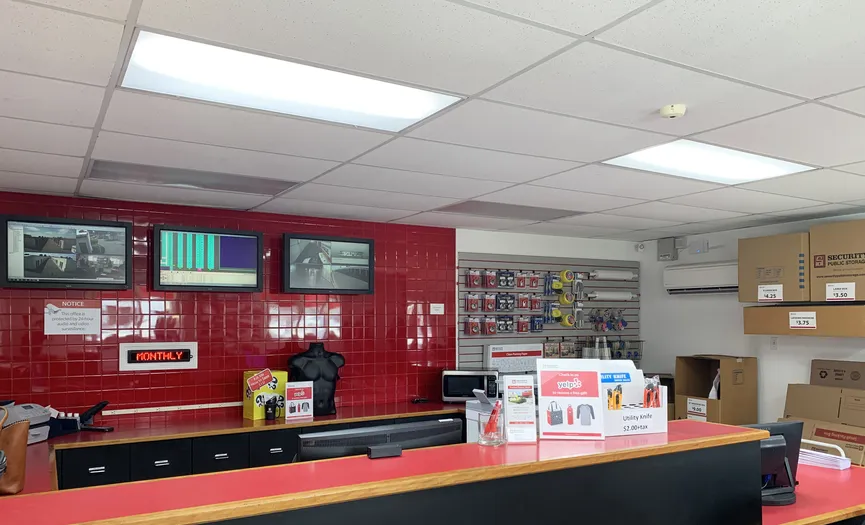 Main office with onsite managers available to help customers at our South Modesto facility