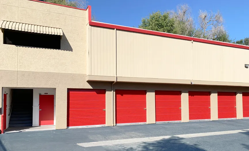 Drive-up storage units at Security Public Storage in Walnut Creek near Downtown Walnut Creek