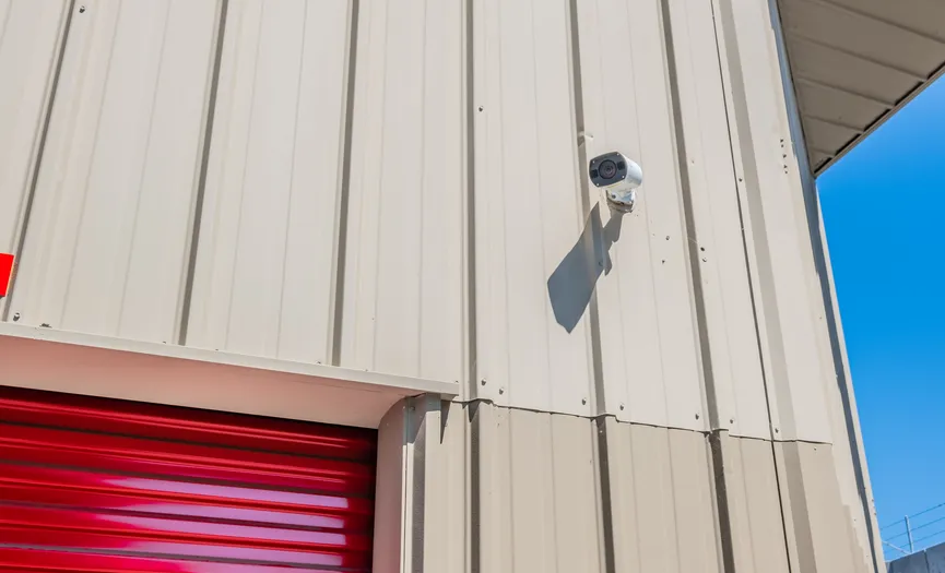 Security camera at Security Public Storage providing secure storage in San Mateo