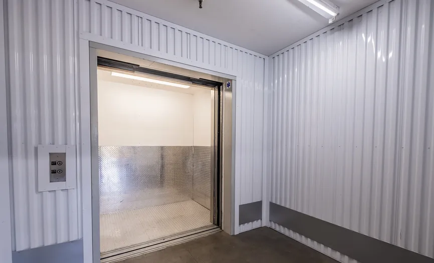 Elevator access at Security Public Storage in San Mateo for easy access to storage units