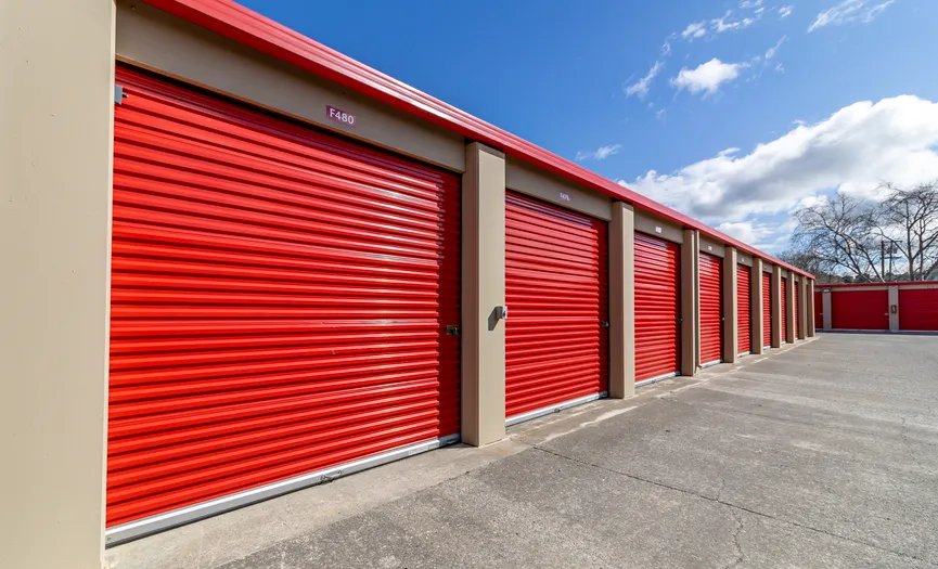 Drive-up storage units at Security Public Storage in North Vallejo near Kaiser Permanente Vallejo Medical Center