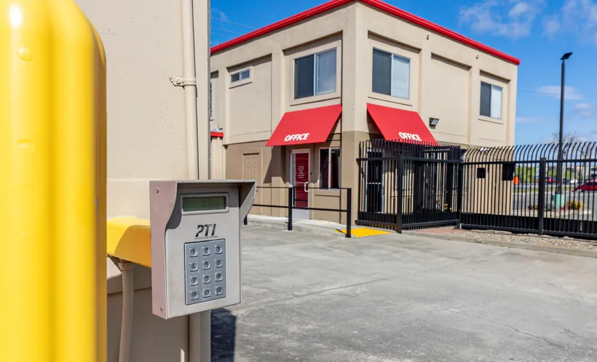 Electronic keypad entry at Security Public Storage in Vallejo providing secure access to storage units
