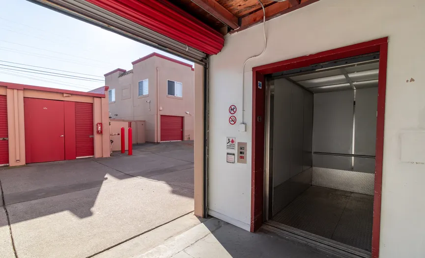 Elevator access at Security Public Storage in Richmond for easy access to storage units
