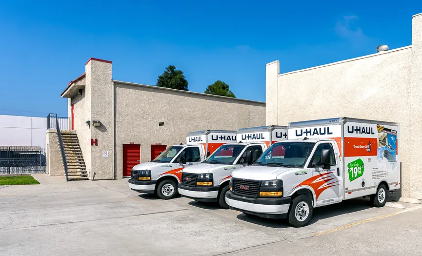 Moving trucks available to rent at Security Public Storage in Chula Vista for self storage move-ins