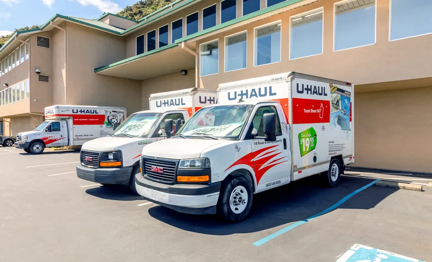 Moving truck rentals available at Security Public Storage near the Mission Street corridor in Daly City