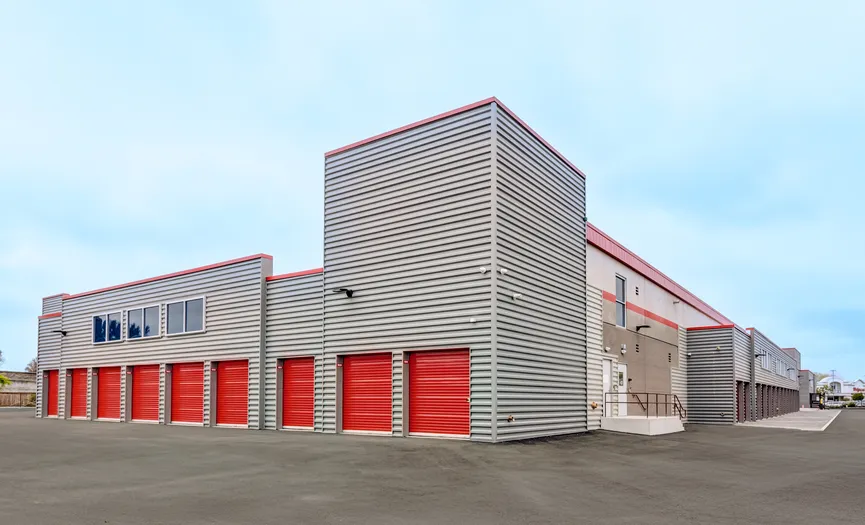 Ground floor drive-up storage units at Security Public Storage on Eastshore Boulevard in El Cerrito