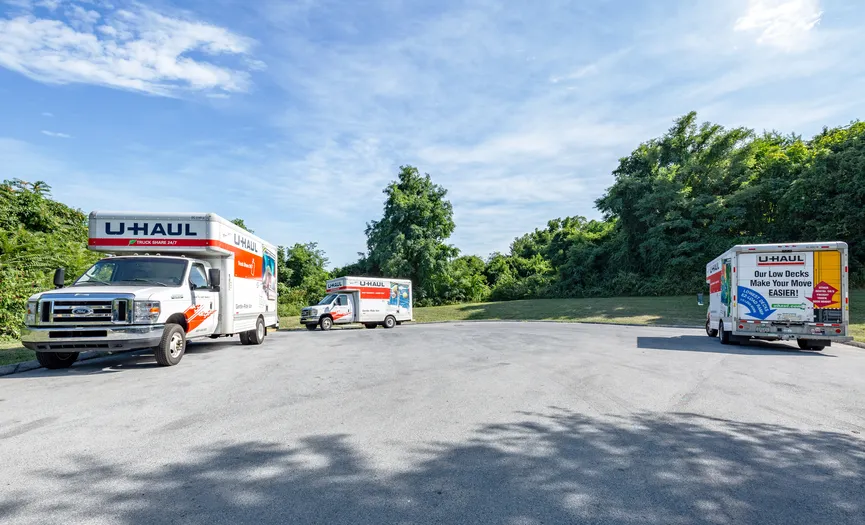 Moving trucks available to rent at Security Public Storage near Route 15 in the Fort Detrick area