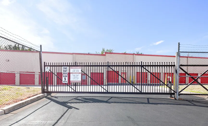 Electronic gate with keypad entry at Security Public Storage near Fort Detrick in Frederick