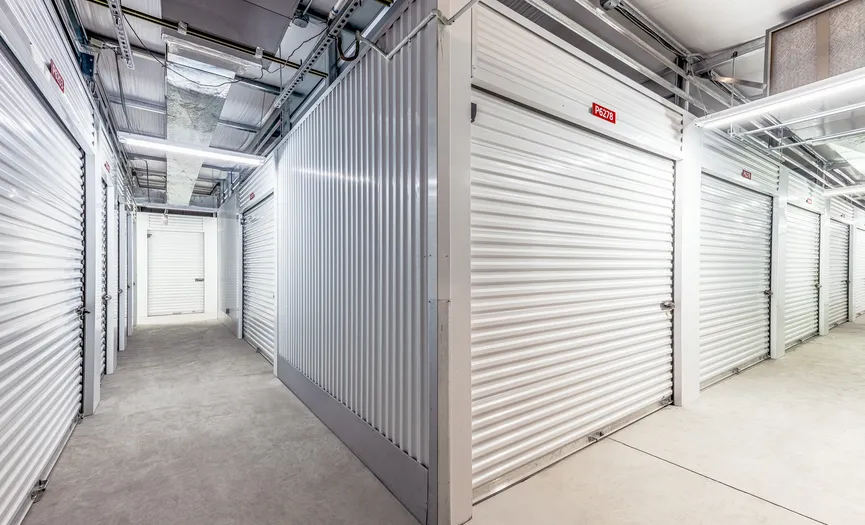 Secure indoor storage units at Security Public Storage facility in North Palm Desert