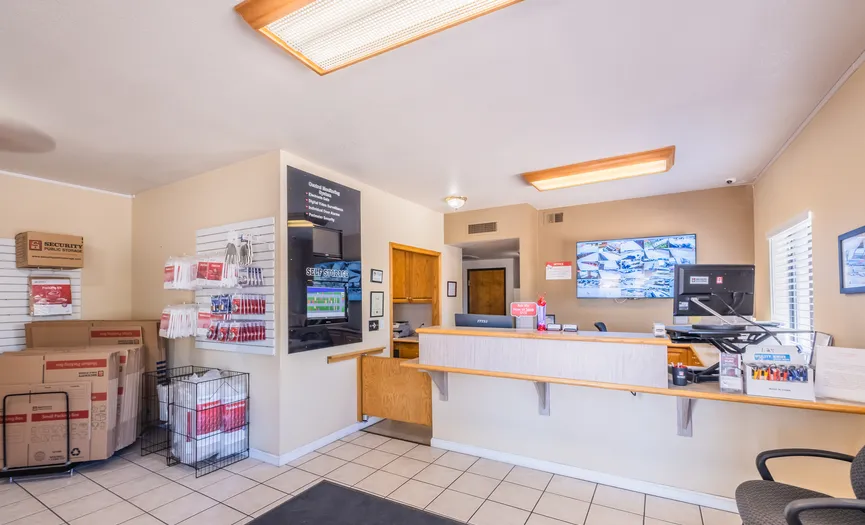 Main office with onsite managers available to help customers at our East Roseville facility