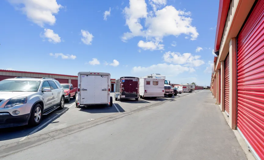 Outdoor RV storage parking area at Security Public Storage in South Salinas