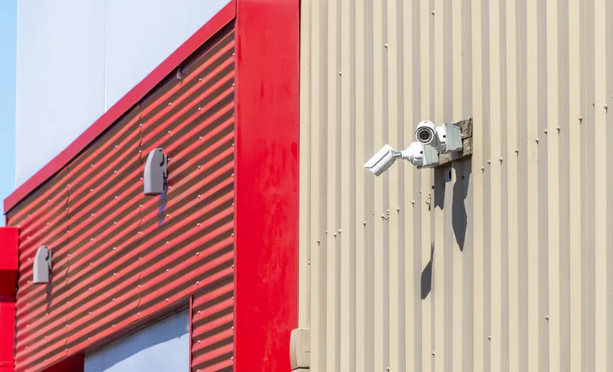 Security camera at Security Public Storage providing secure storage in Sparks