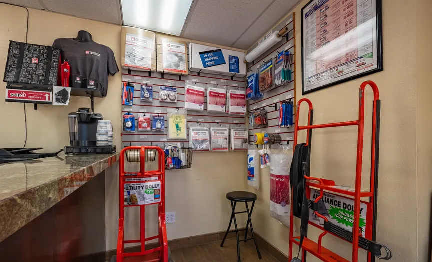 Boxes, locks, and moving supplies available at Security Public Storage near Highway 99 in Ceres
