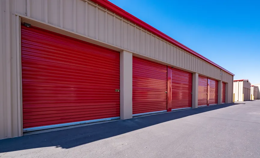 Drive-up storage units for self storage, vehicle storage, and car storage at Security Public Storage near Highway 99 in Ceres