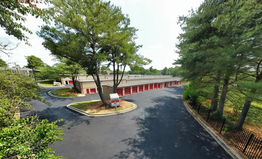 Drive-up storage units at Security Public Storage in Gaithersburg near I-270
