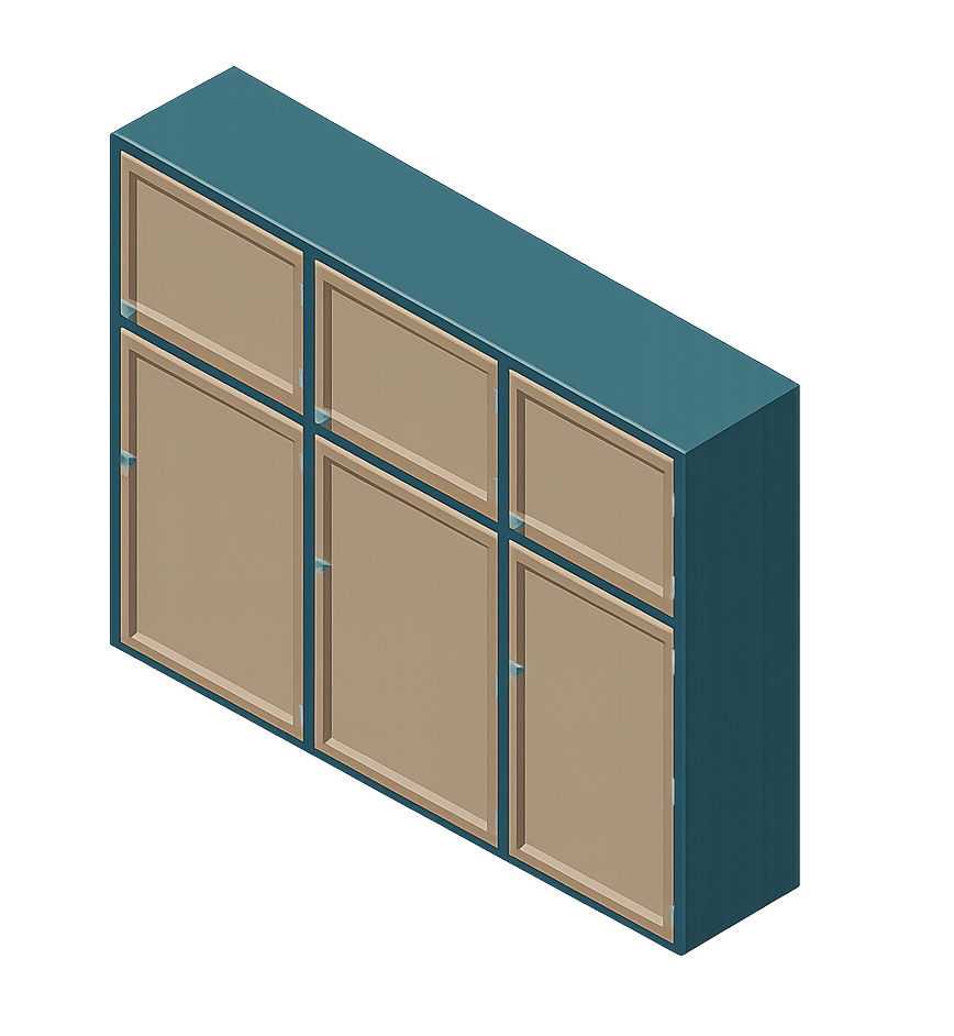 Climate controlled wine locker that holds up to 12 cases