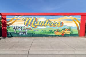 Manteca city mural at SPS Manteca