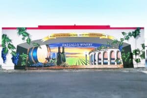 modesto gallo winery mural