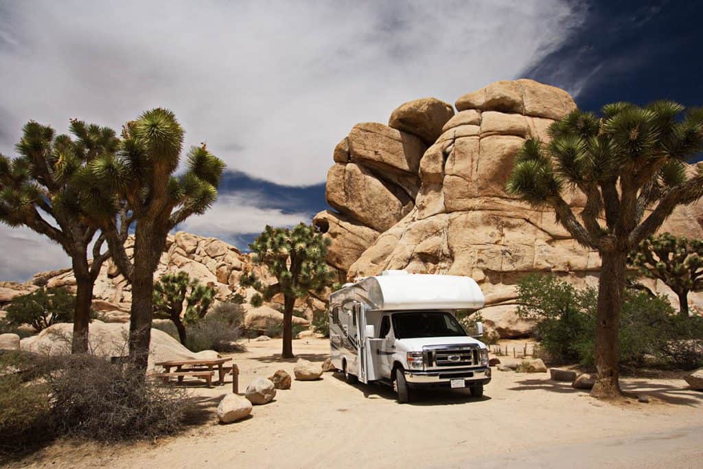 RV at Joshua Tree National Park