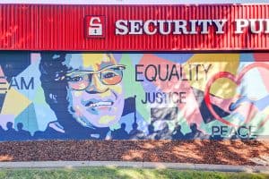 Rosa Parks mural at SPS Sacramento