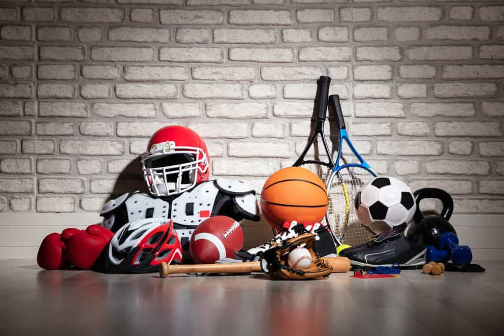 Sports equipment storage at SPS