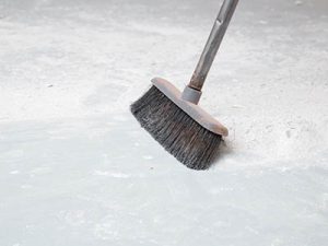 sweeping out your storage unit