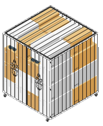 Climate Controlled Wine Cage That Can Fit Up to 50 Cases